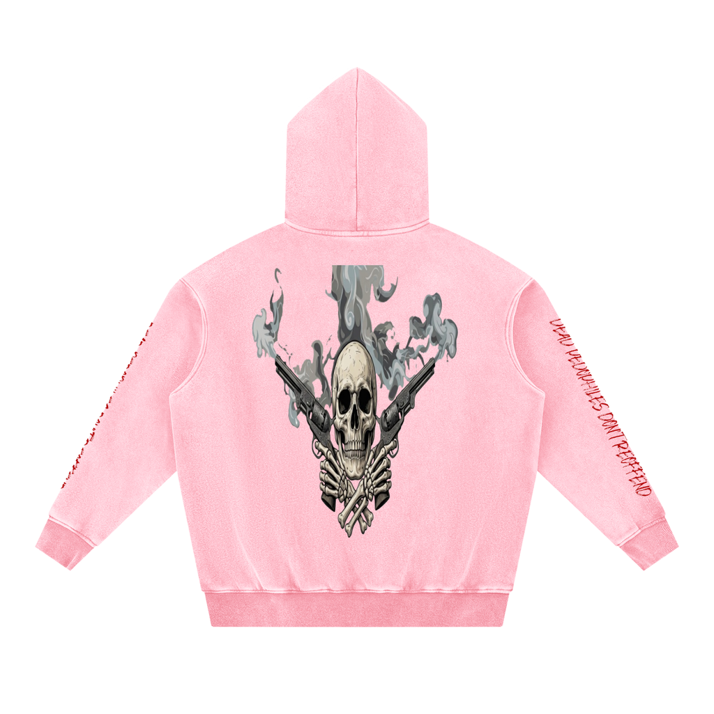 Snow Wash Fleece Oversize Hoodie