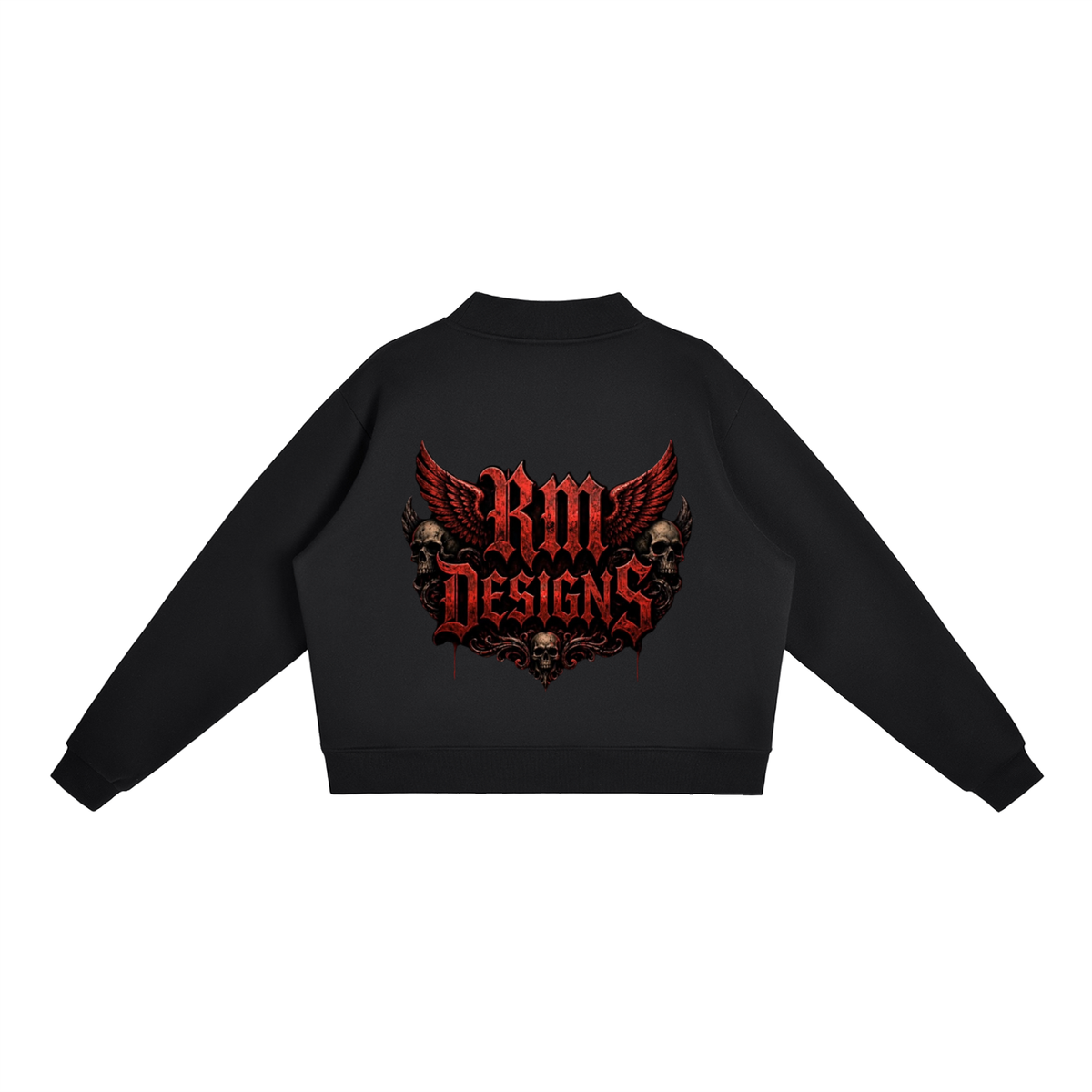 Essential Fleece Mock-Neck Crew Sweatshirt