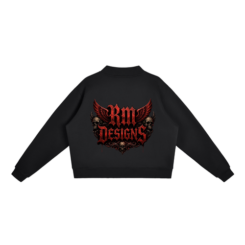 Essential Fleece Mock-Neck Crew Sweatshirt