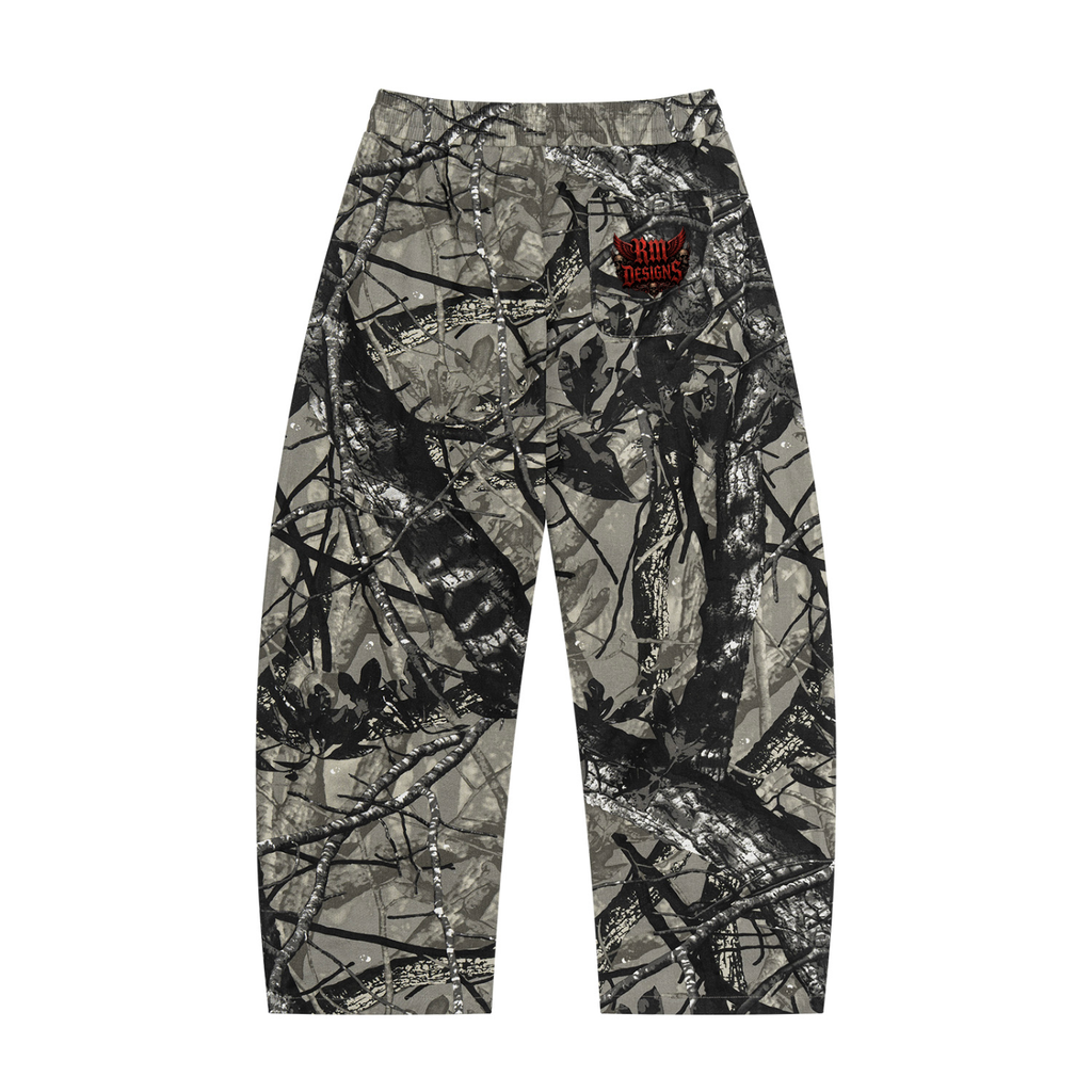 Unisex Tree Camo Barrel Leg Pants