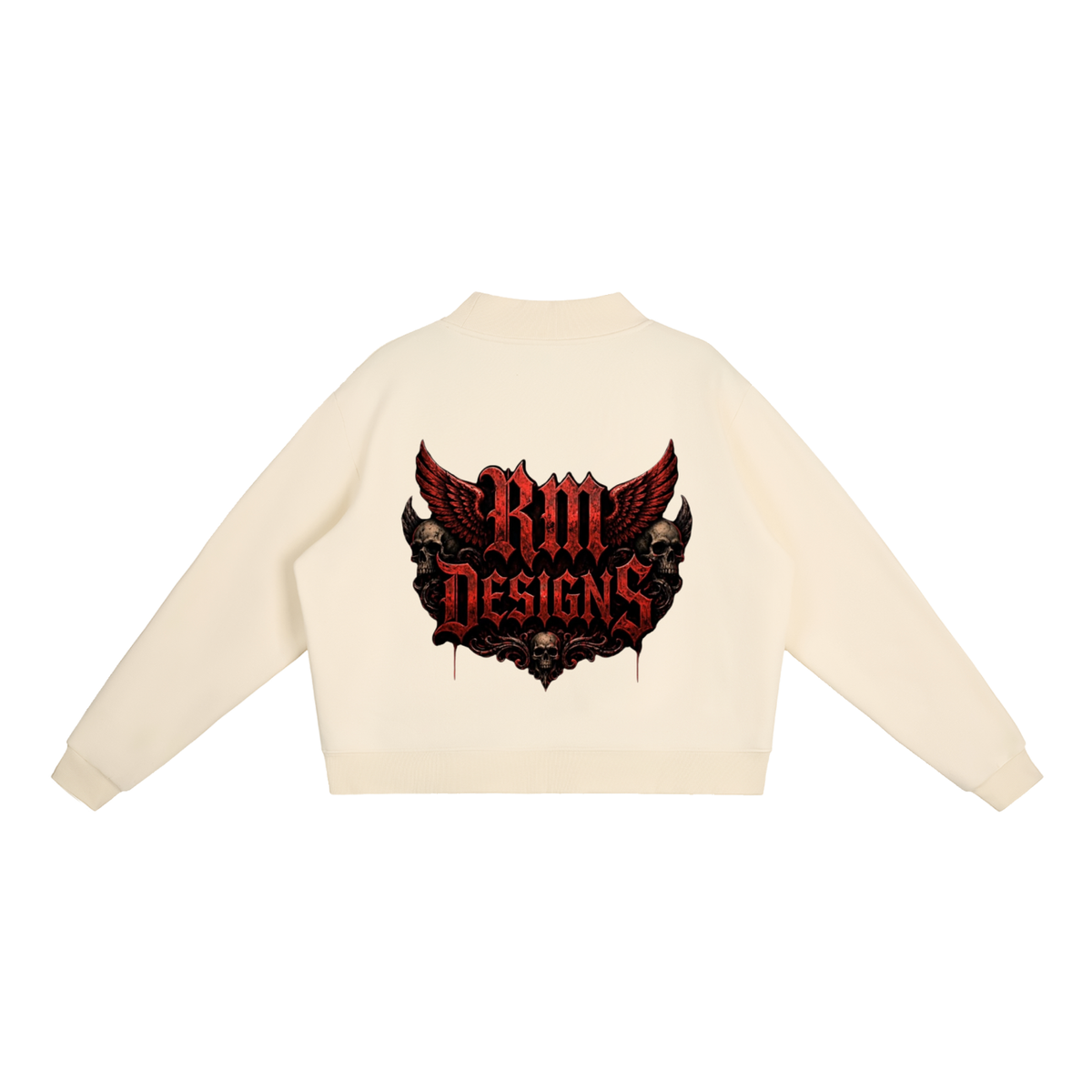 Essential Fleece Mock-Neck Crew Sweatshirt