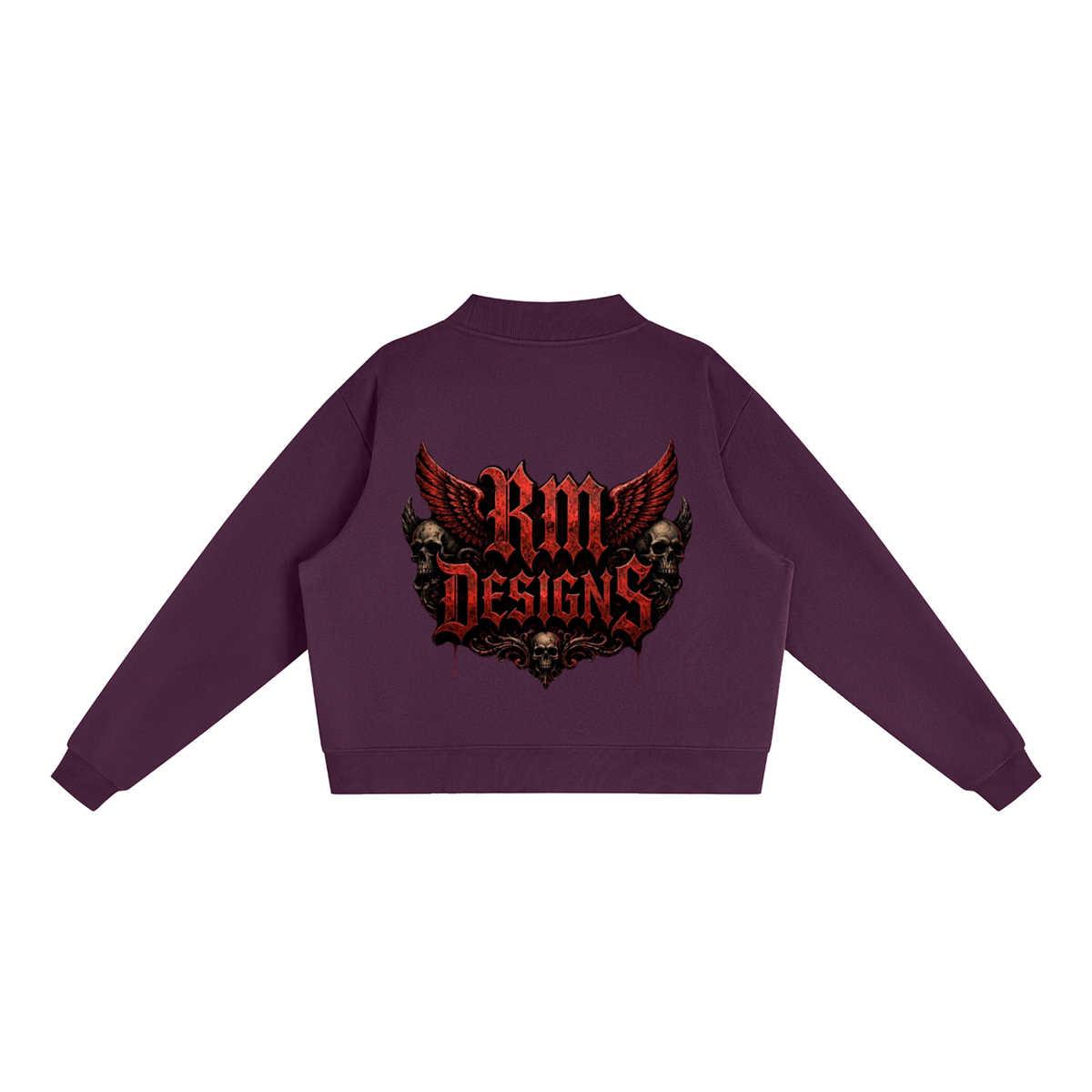 Essential Fleece Mock-Neck Crew Sweatshirt