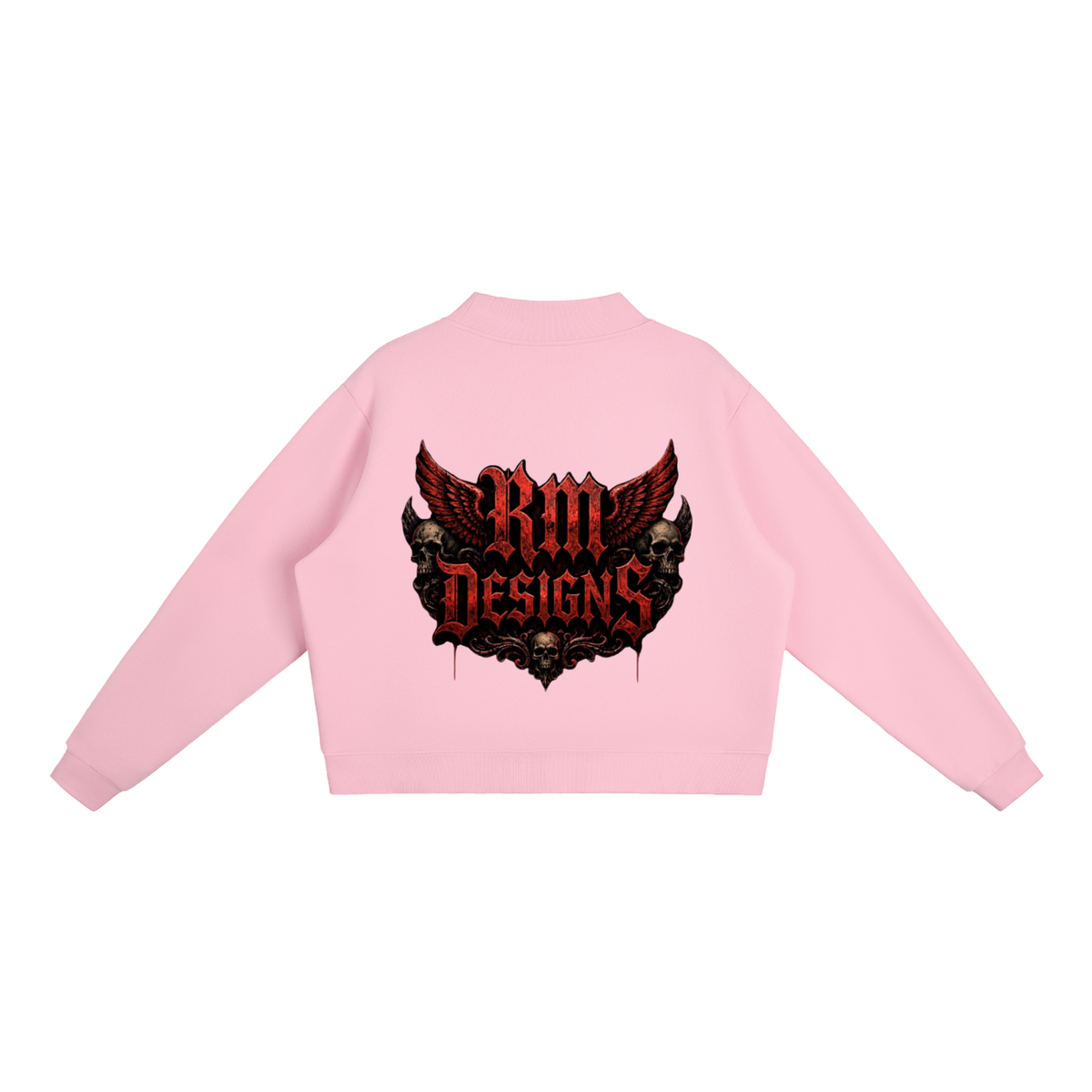Essential Fleece Mock-Neck Crew Sweatshirt