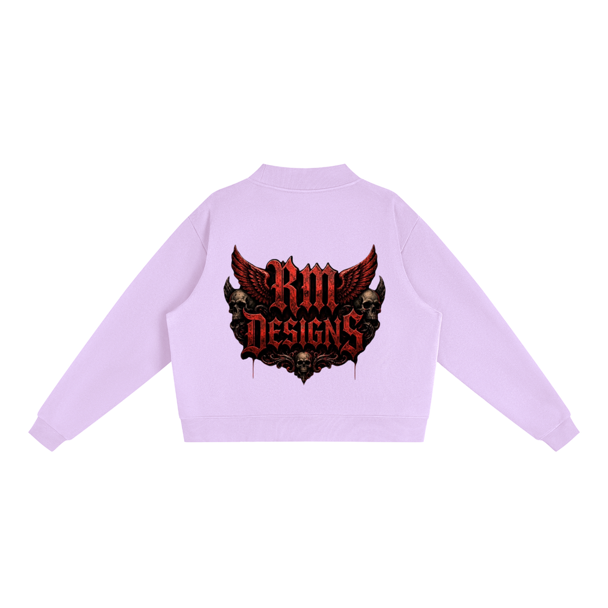 Essential Fleece Mock-Neck Crew Sweatshirt