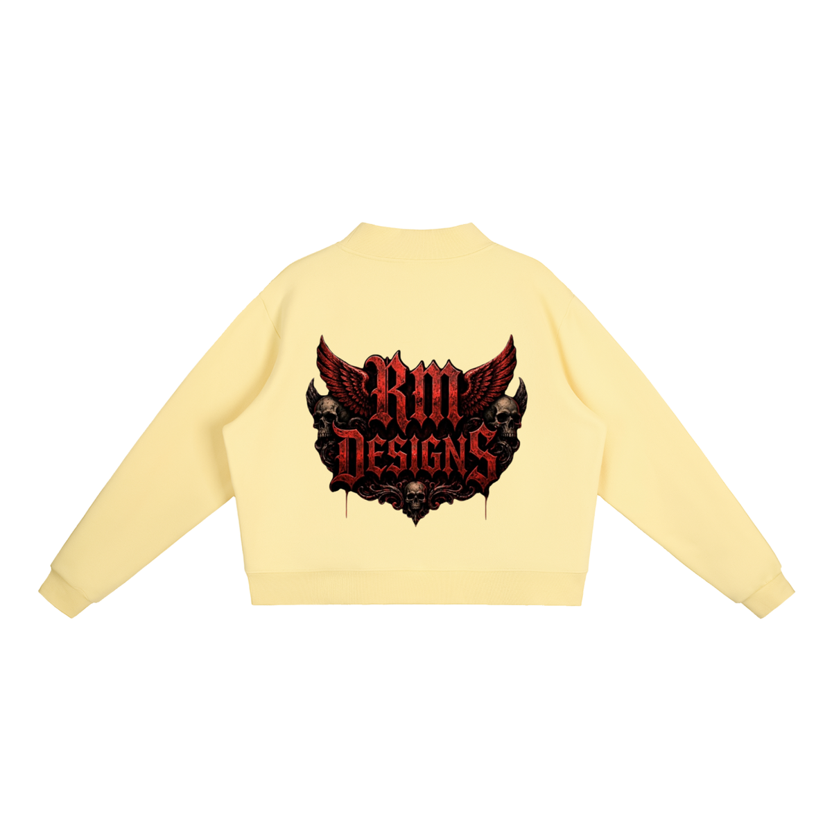 Essential Fleece Mock-Neck Crew Sweatshirt