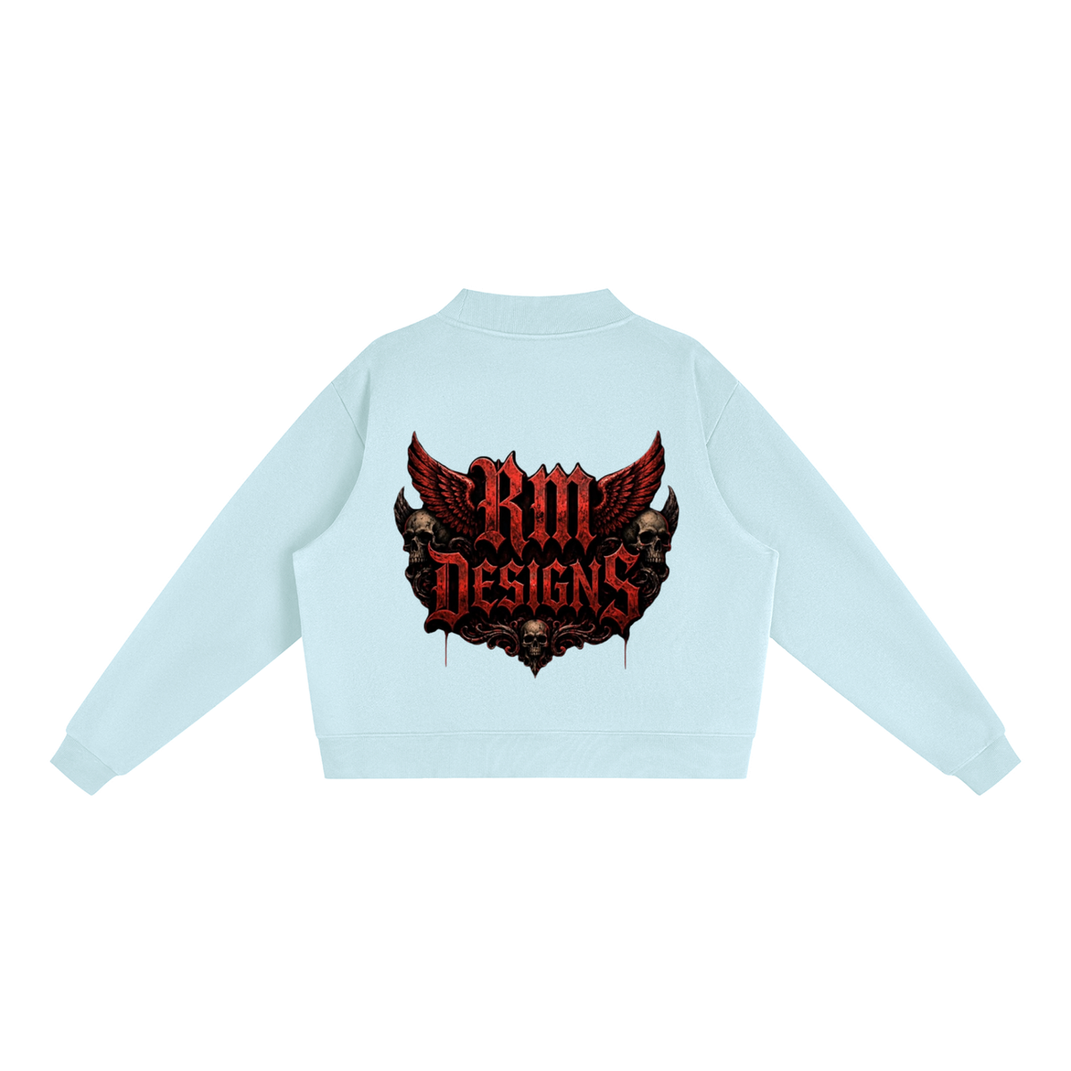 Essential Fleece Mock-Neck Crew Sweatshirt