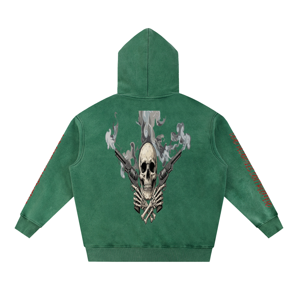 Snow Wash Fleece Oversize Hoodie