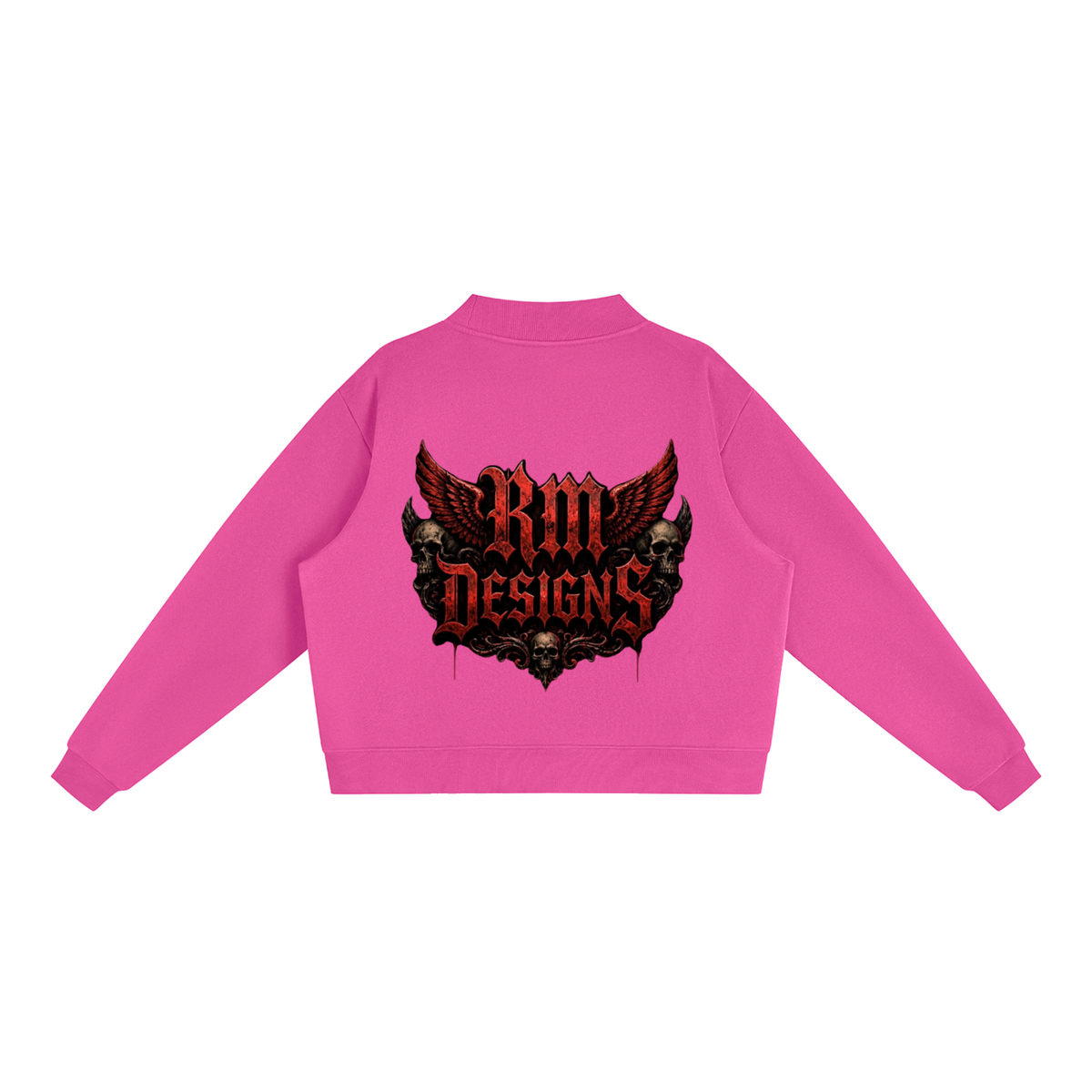 Essential Fleece Mock-Neck Crew Sweatshirt