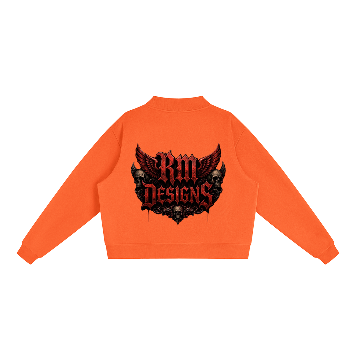 Essential Fleece Mock-Neck Crew Sweatshirt