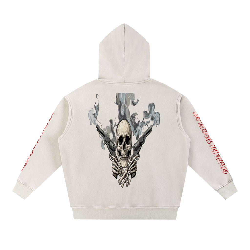 Snow Wash Fleece Oversize Hoodie