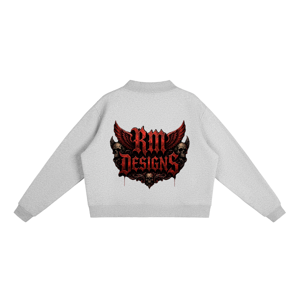 Essential Fleece Mock-Neck Crew Sweatshirt