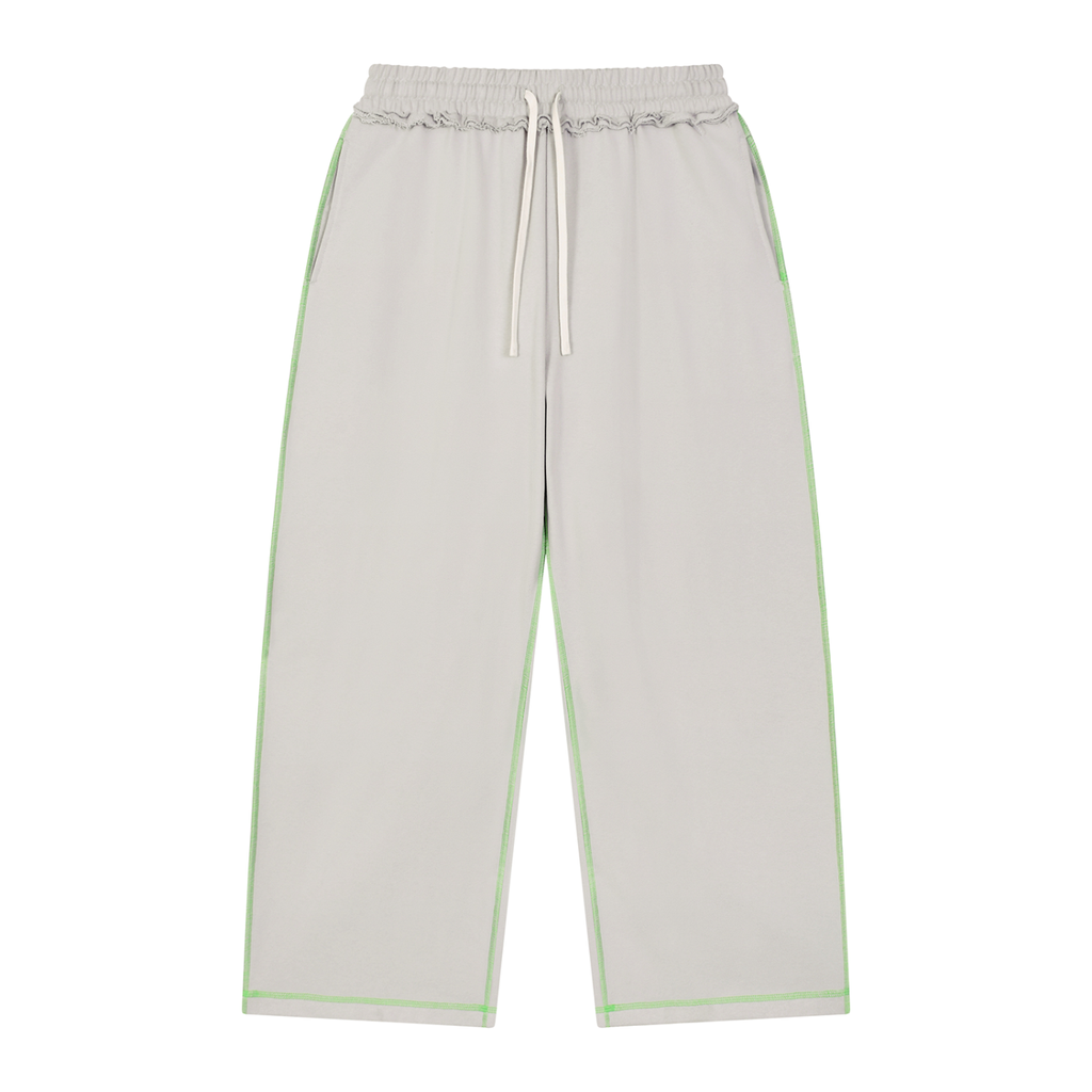 Unisex Raw Edge Topstitch Sweatpants