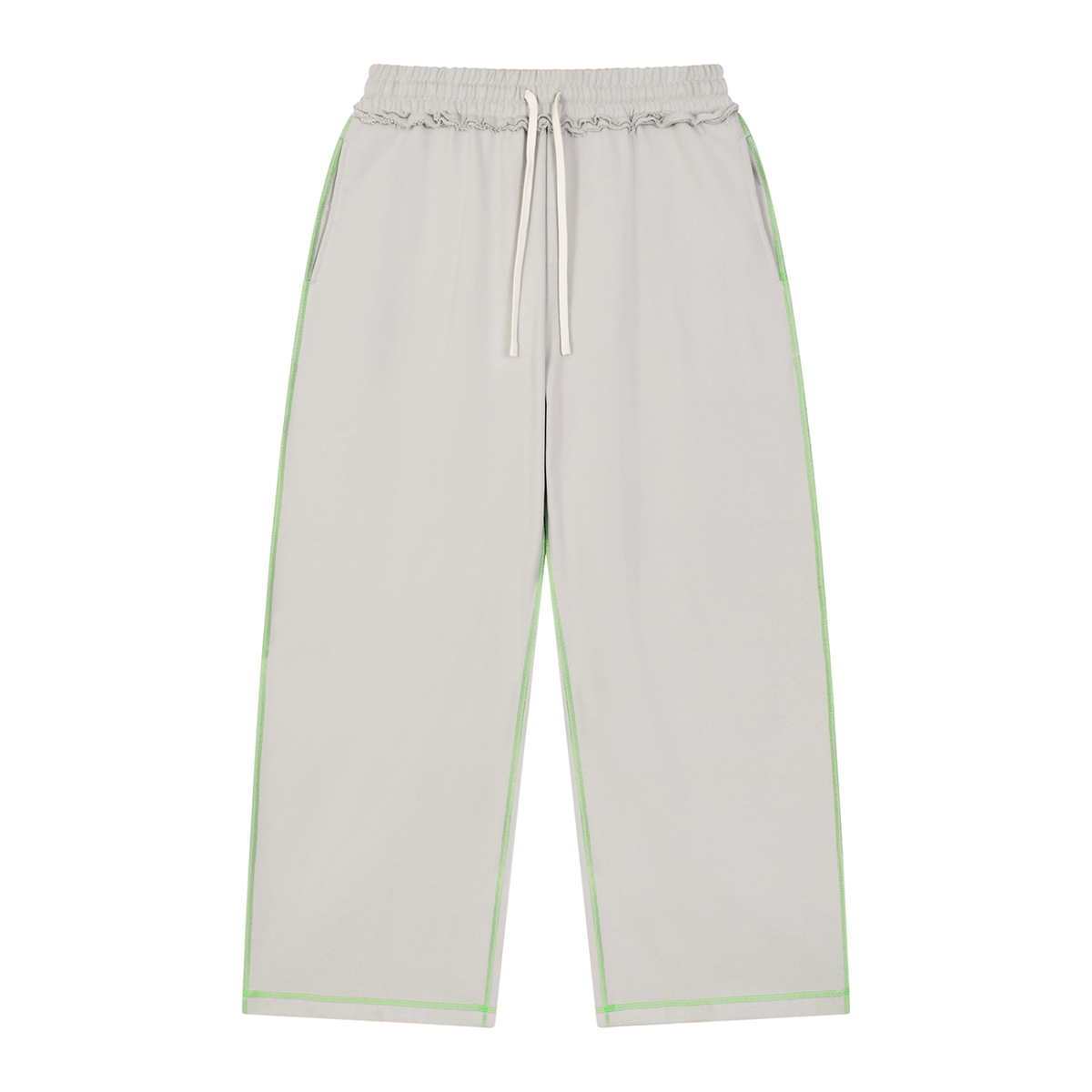 Unisex Raw Edge Topstitch Sweatpants